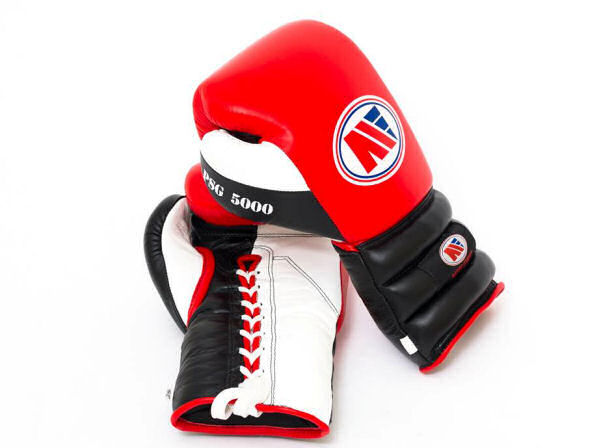 Main Event PSG 5000 Pro Spar Boxing Gloves Lace Up Red Black